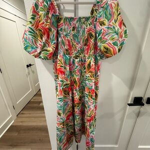 THML Multicolor Smocked Dress